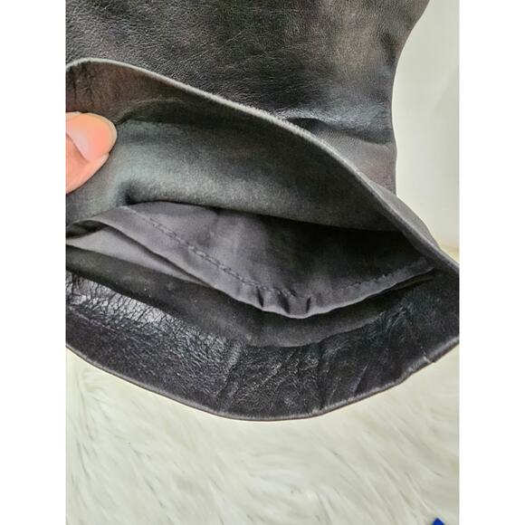 For Joseph Leather Pants Black Straight size 8 - Picture 7 of 9